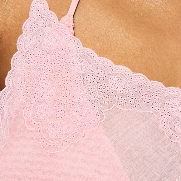 NWT J Crew Embroidered slip dress in ramie in porcelain pink size small - Picture 3 of 8